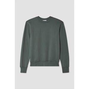 NEW SAVE KHAKI UNITED men's long sleeve supima crewneck sweatshirt in basil